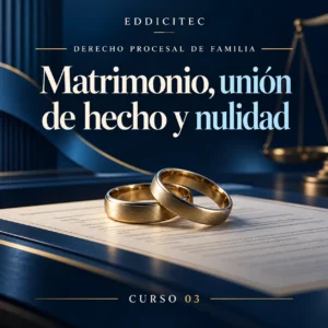 EDDICITEC · Curso 03: Matrimonio, unión de hecho y nulidad matrimonial.