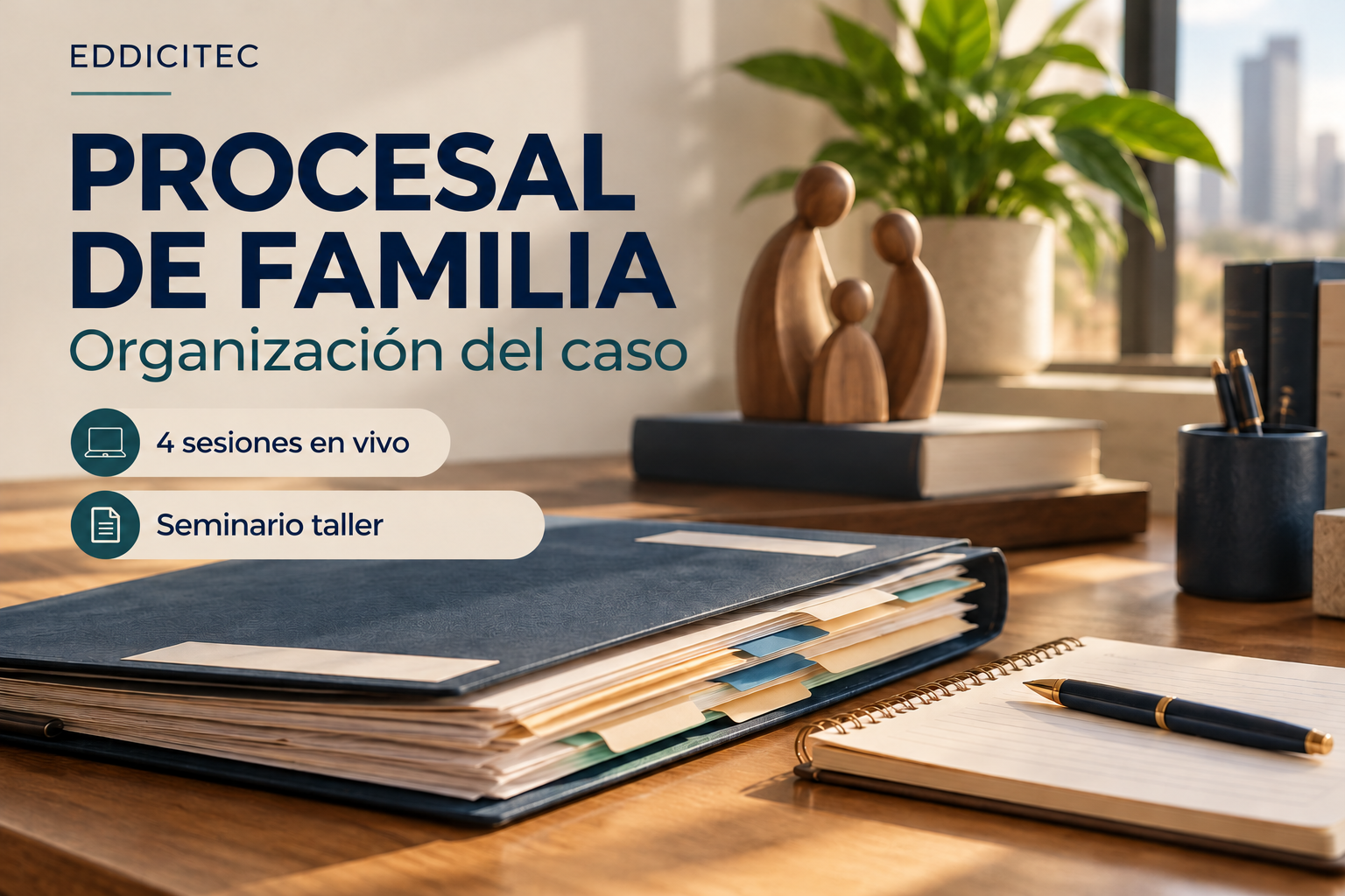 Procesal de Familia: organización del caso. Seminario taller de cuatro sesiones en vivo.